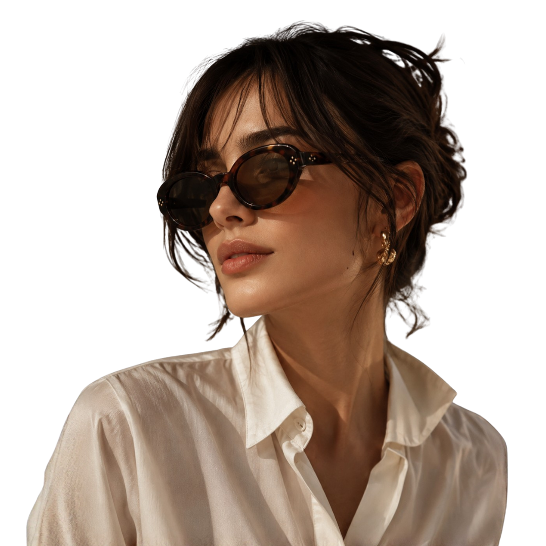 Stylish woman with sunglasses